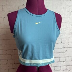 Nike Dri fit size medium blue cropped training tank top